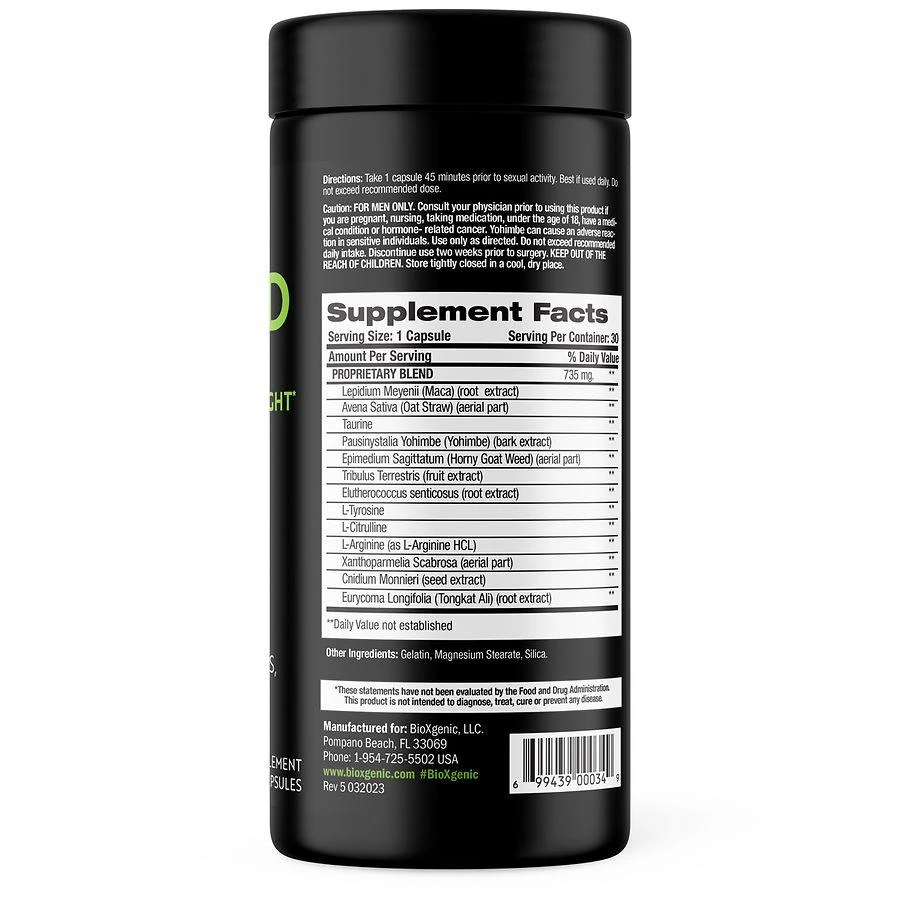 BioXgenic Bio-Hard Male Performance Capsules 2