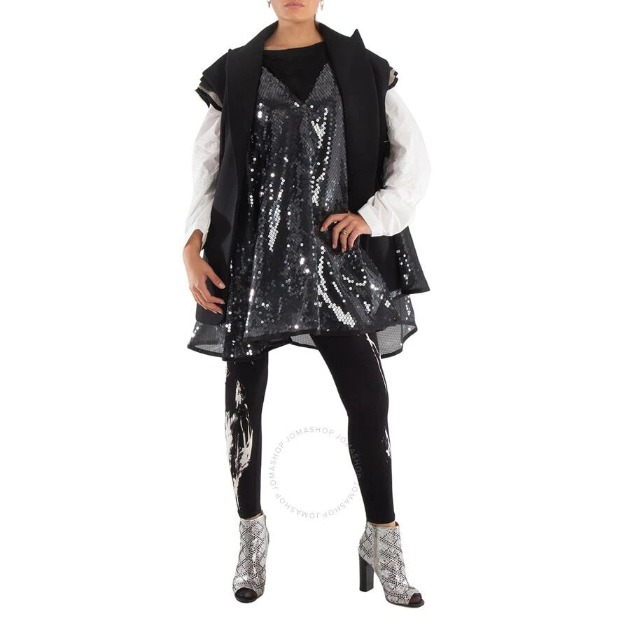 Sacai Ladies Layered Blazer Vest With Sequined Dress 2