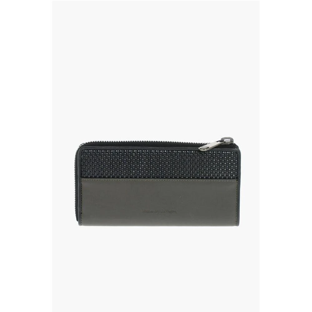 Ermenegildo Zegna Bicolor Leather Wallet 1