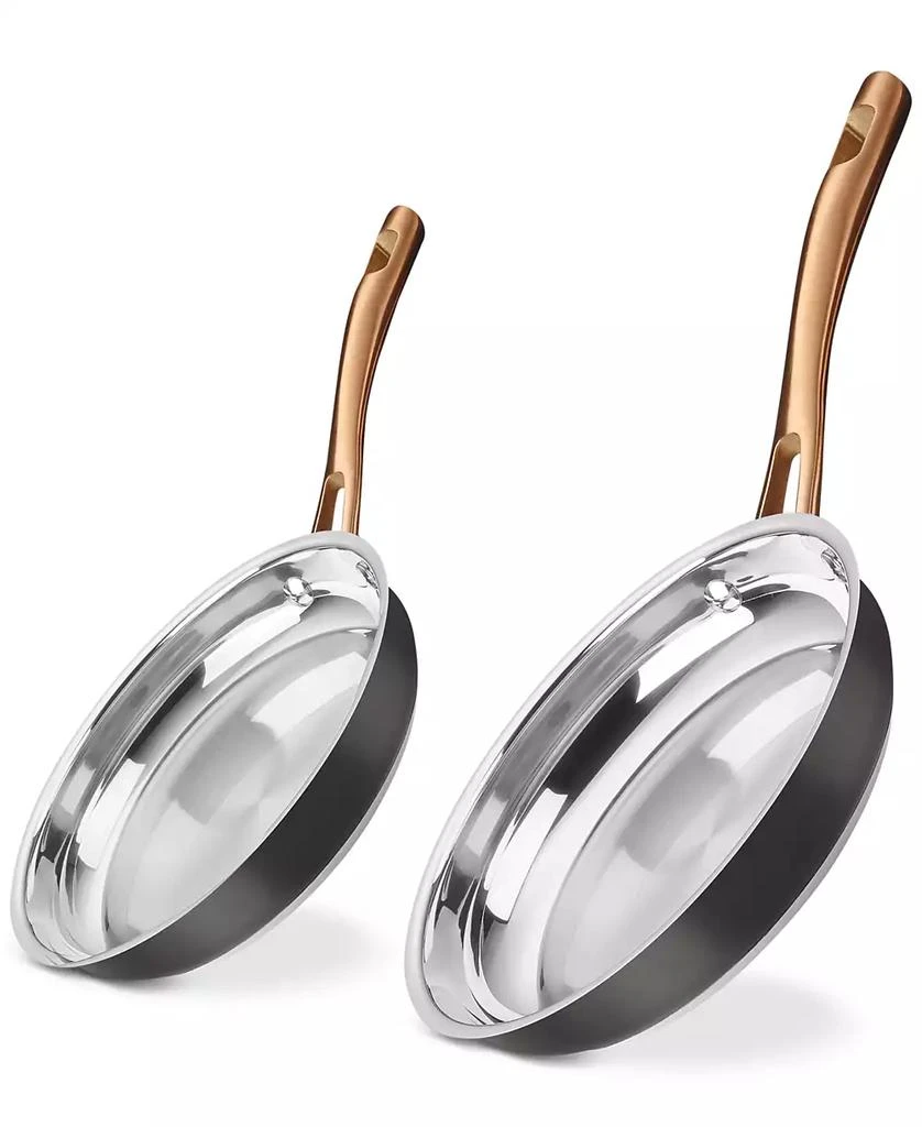 Cuisinart 9" & 11" Onyx Black & Rose Gold Skillet Set, Exclusively at Macy’s 1