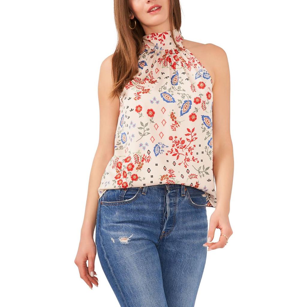 1. State Womens V-Neck Sleeveless Blouse