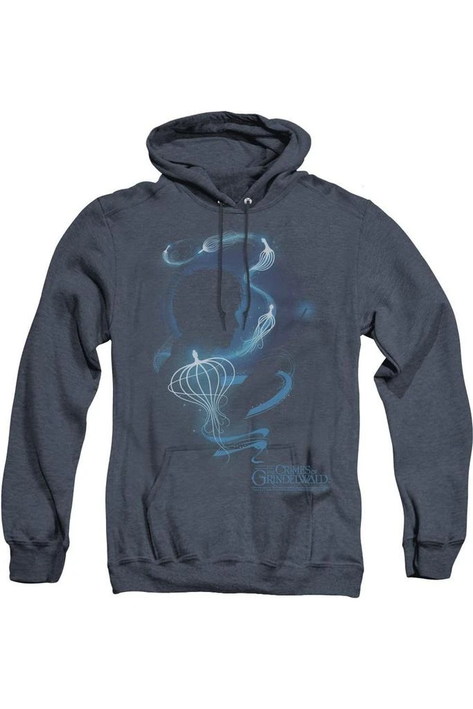 Gildan Fantastic Beasts 2 Newt Silhouette Adult Heather Hoodie / Hooded Sweatshirt 1