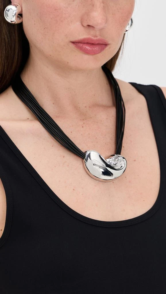 Kenneth Jay Lane Black Cord Necklace 2