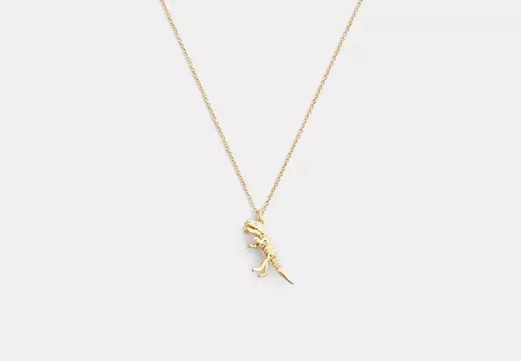 Coach Skeletal Rexy Pendant Necklace