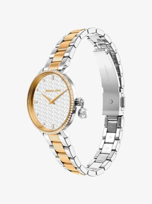 Michael Kors Mini Pyper Pavé Two-Tone Watch 5