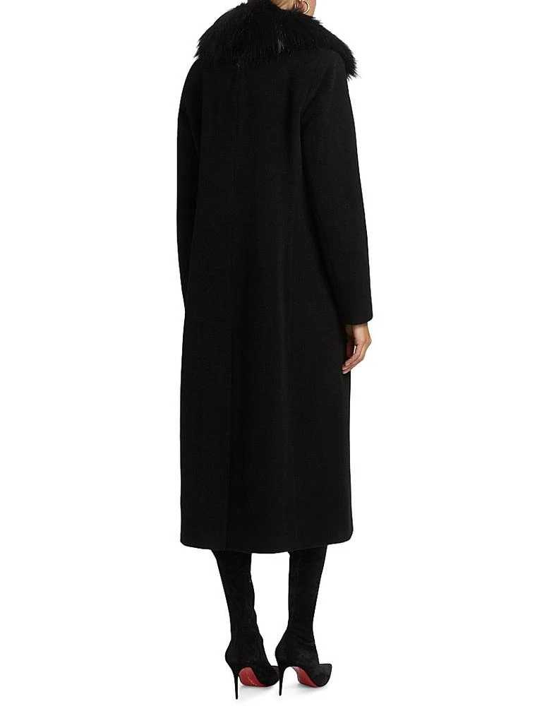 Mercer Collective Madison Fur Collar Maxi Wool Coat 5