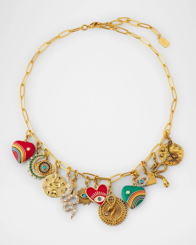 Elizabeth Cole Orabelle Crystal Chain Necklace 1