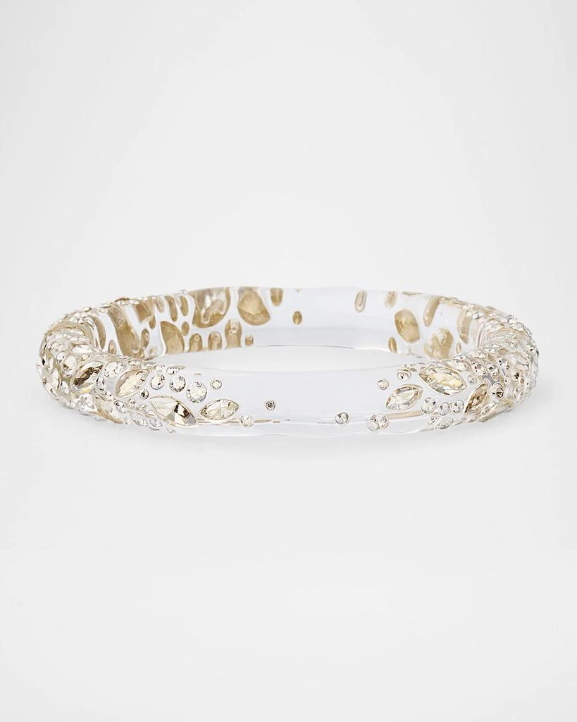 Alexis Bittar Confetti Crystal Lucite Skinny Hinge Bracelet 1