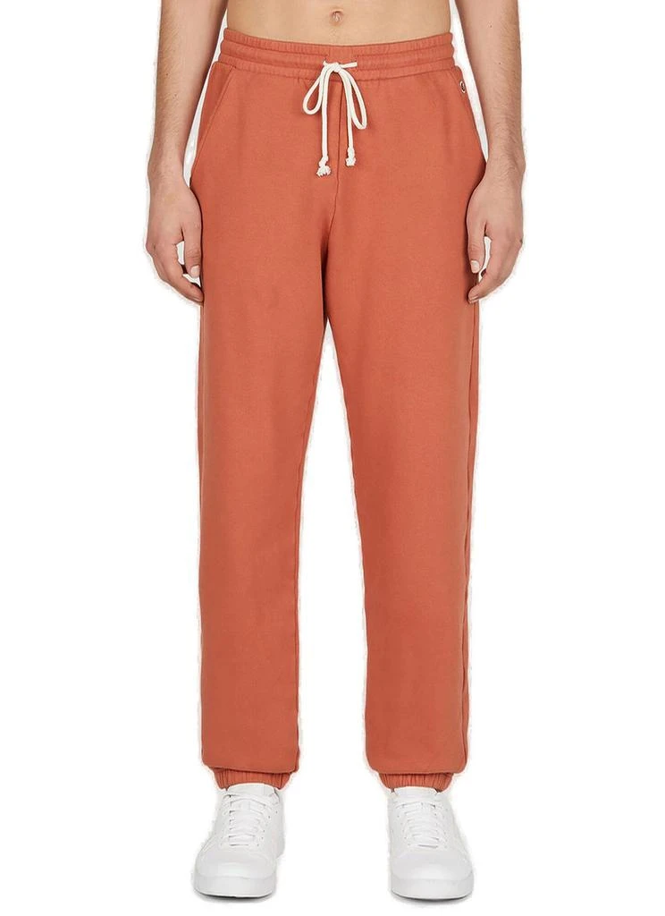 CHAMPION Champion Logo Patch Straight-Leg Drawstring Track Pants 1