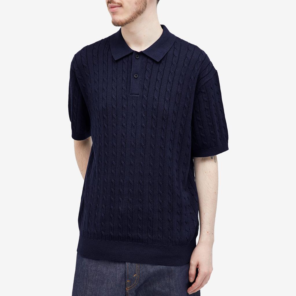 Beams Plus Beams Plus Cable Knit Polo