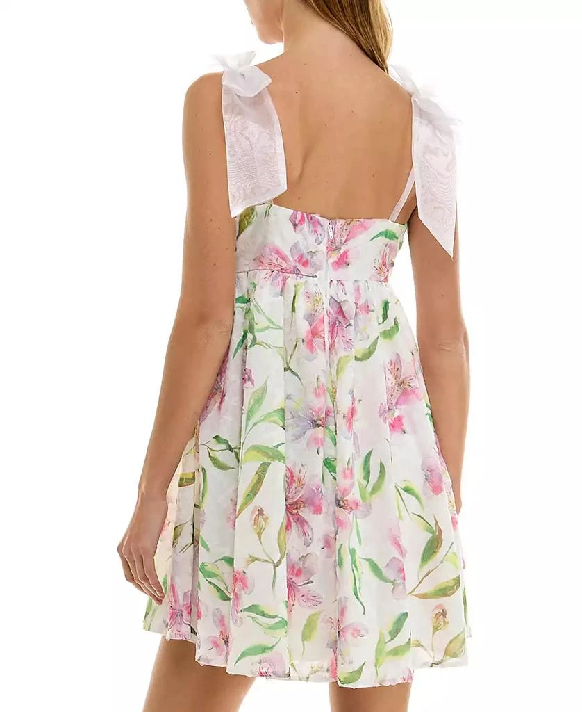 SENI & CADE Juniors' Floral-Print Babydoll Dress 2