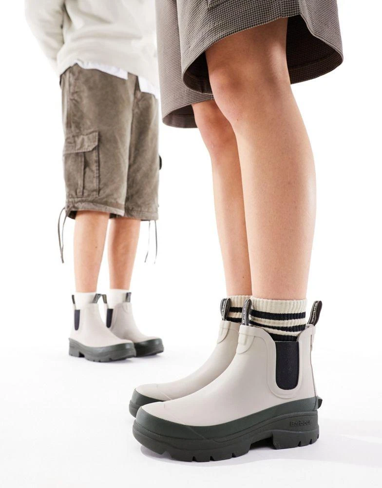 Barbour Barbour x ASOS Midhurst chunky wellington boots in mist 1