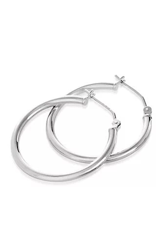 Belk 
Co. Hoop Earrings in 14K White Gold