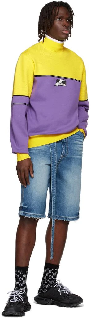We11done Purple Viscose Turtleneck 4