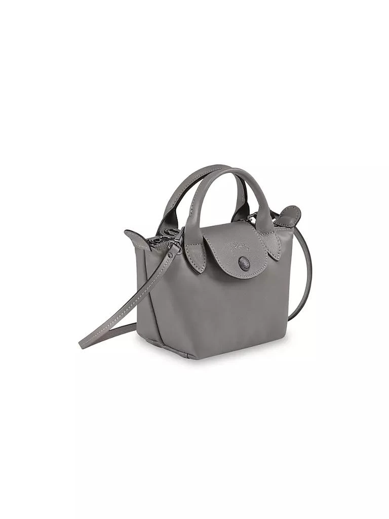 Longchamp Small Le Pliage Leather Crossbody Tote 3