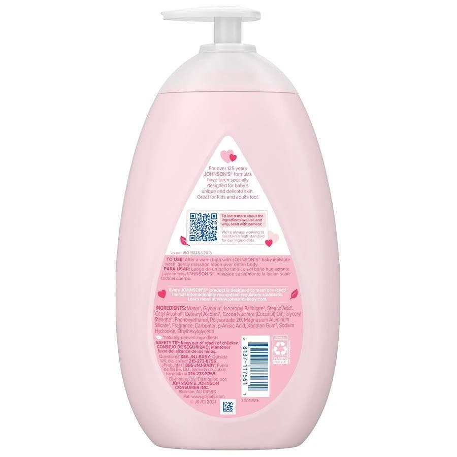 Johnson's Baby Moisturizing Pink Lotion With Coconut Oil 4