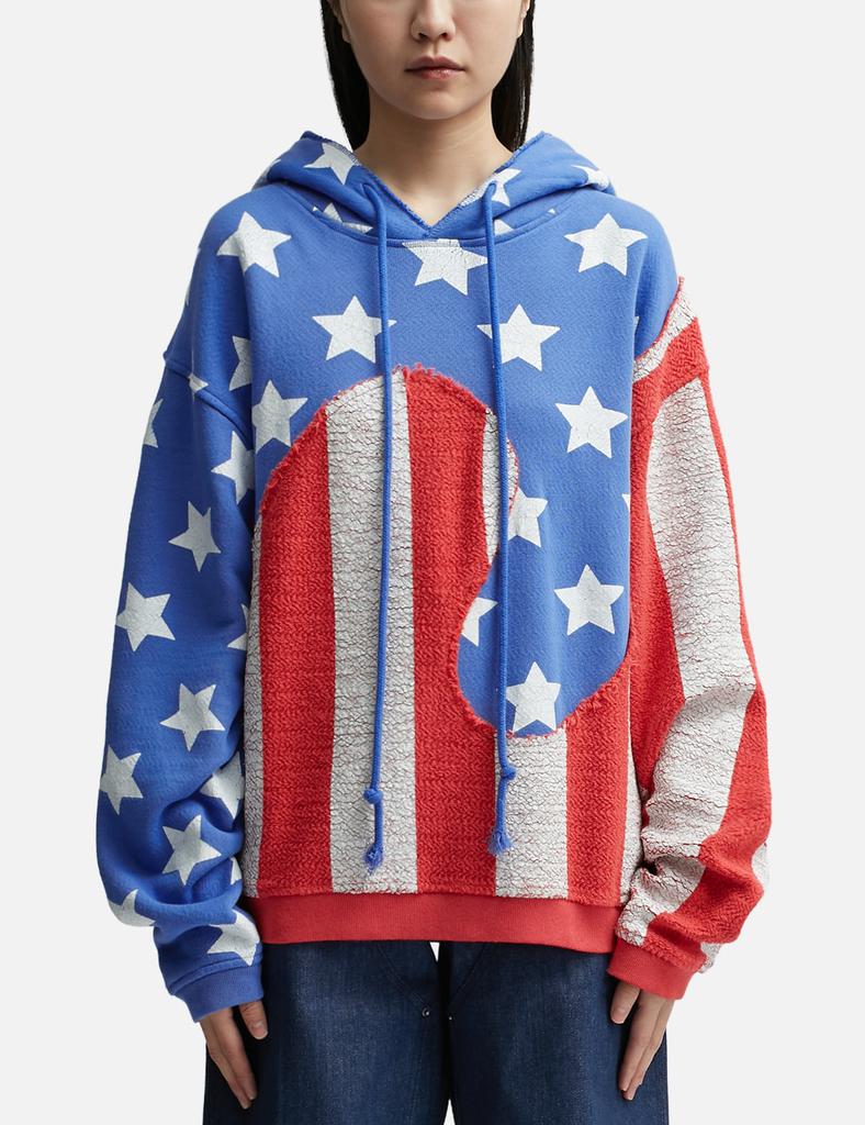 Shop Unisex Stars and Stripes Swirl Hoodie Knit on Sale at