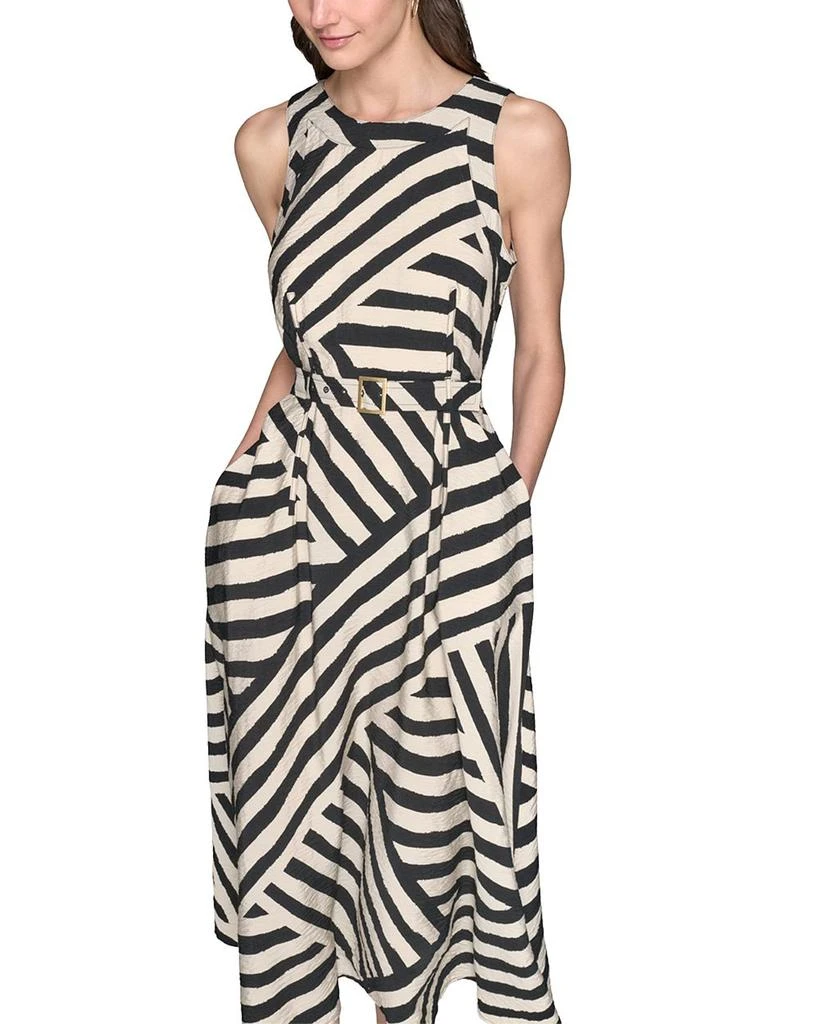 Karl Lagerfeld Paris Printed Rumpled Midi Dress 2