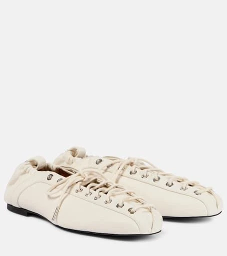Ganni Lace-up ballet flats 1