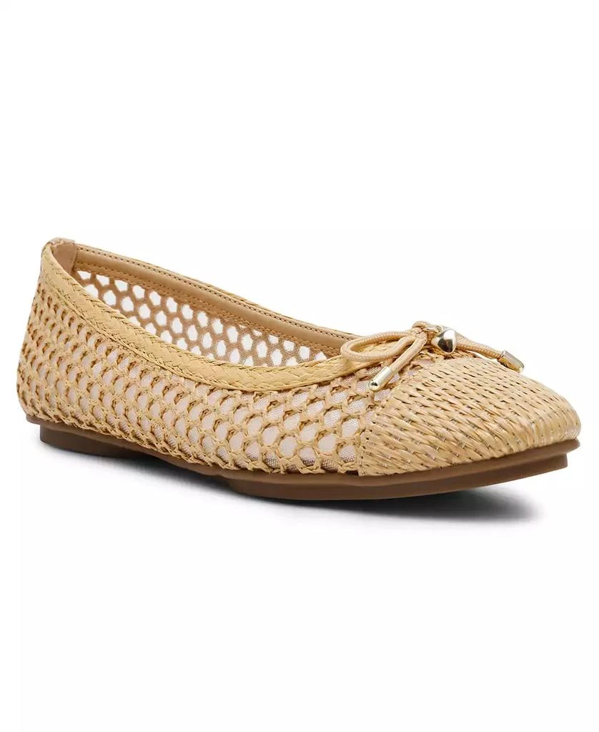 Anne Klein Women's Luci Raffia Cap Toe Ballet Flats 1
