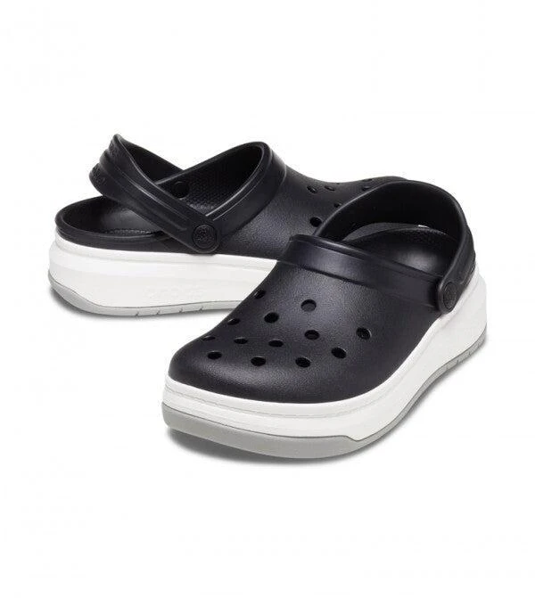 Crocs band Full Force 206122-066 Clog Men's 9 Black Platform Shoes ERK1501 4