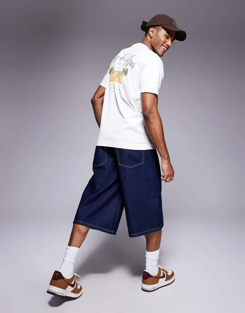 Abercrombie & Fitch Abercrombie & Fitch tennis back print classic t-shirt in white 1