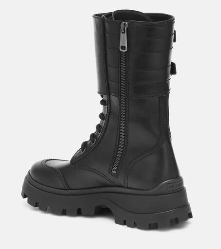Miu Miu Leather combat boots 3