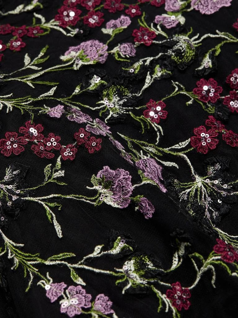 Teri Jon Embroidered Tulle Fit &Flare Midi-Dress 5