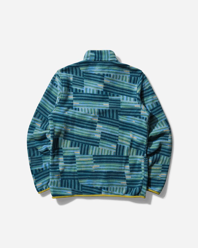 Patagonia Men's Lightweight Synchilla Snap-T Fleece Pullover Quilty Fitz / Wetland Blue