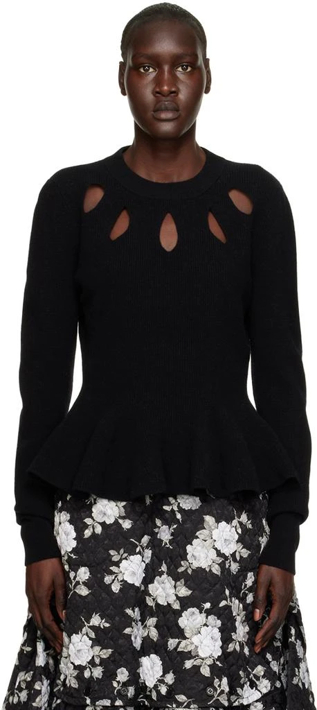Erdem Black Felicity Sweater from Ssense US