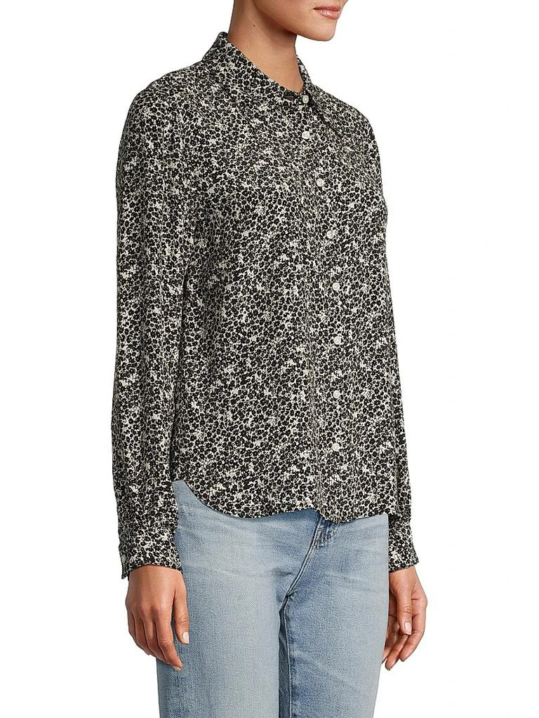Birds of Paradis Jacquelin Floral Silk-Blend Shirt 4