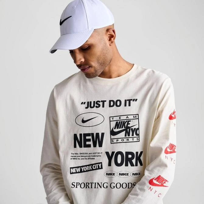 NIKE Men's Nike Sportswear Just Do It NYC Graphic Long-Sleeve T-Shirt 5