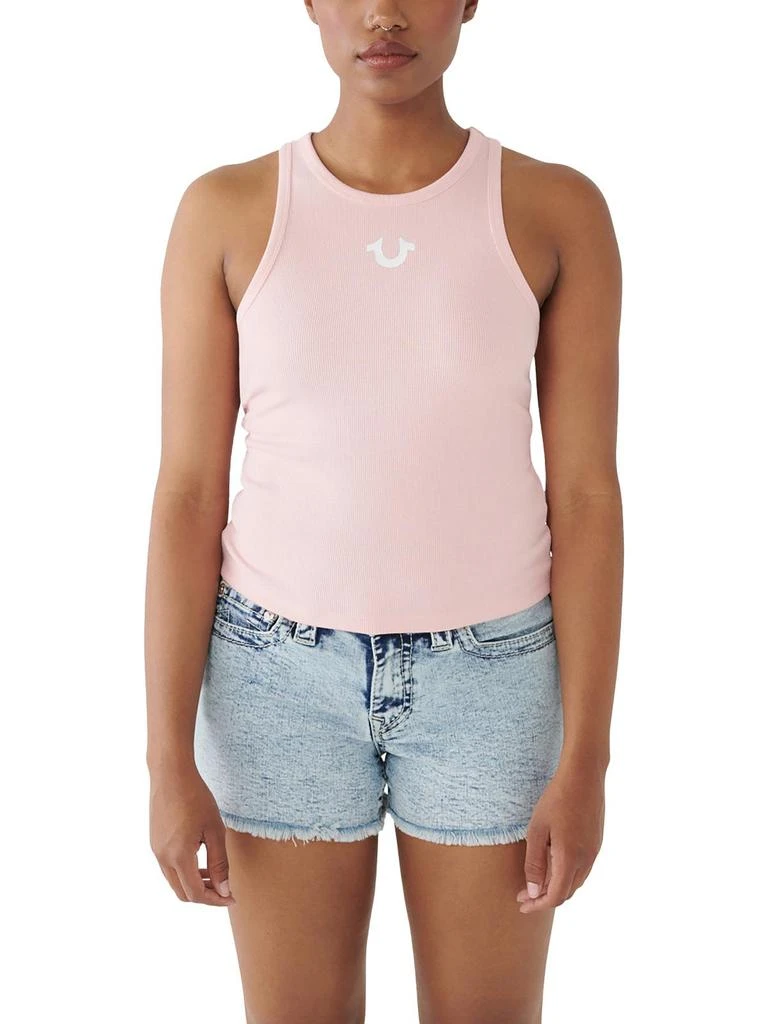 True Religion Plus Womens Graphic Sleeveless Tank Top 1