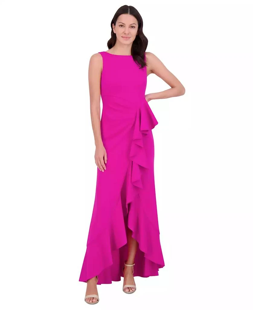 Eliza J Women's Sleeveless Cascading-Ruffle Gown 1