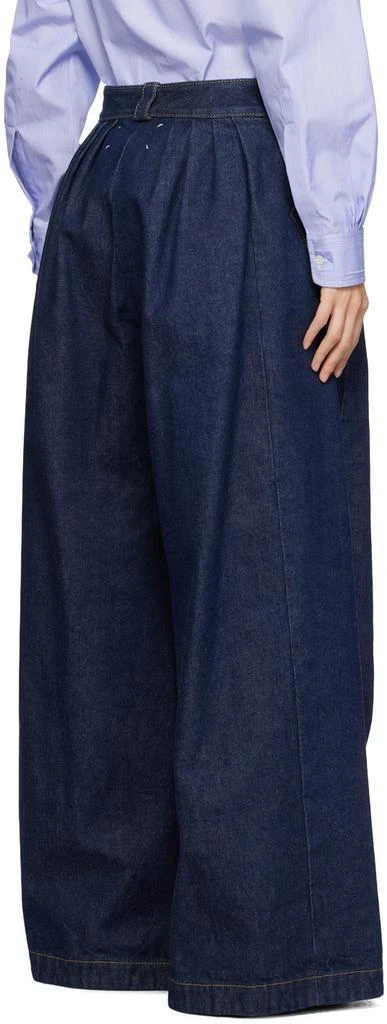 MAISON MARGIELA Blue Pleated Jeans 3