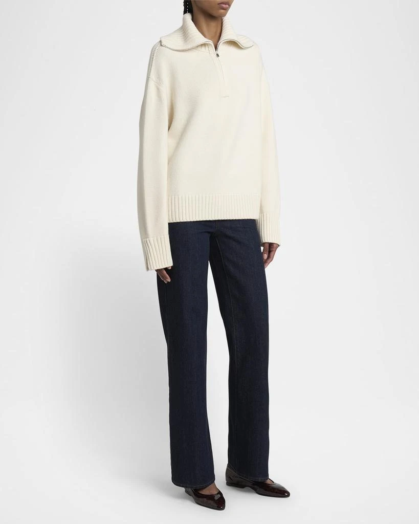 Loro Piana Parksville Cashmere Quarter-Zip Sweater 2