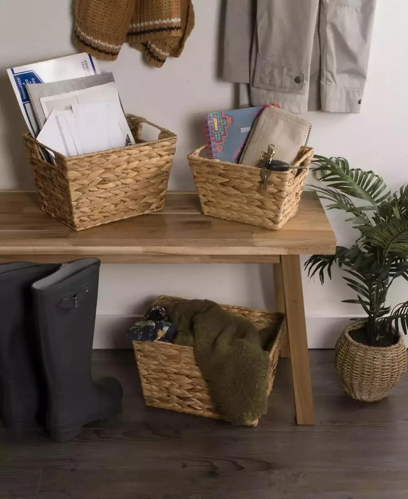 Design Imports Water Hyacinth Basket Set of 3 6