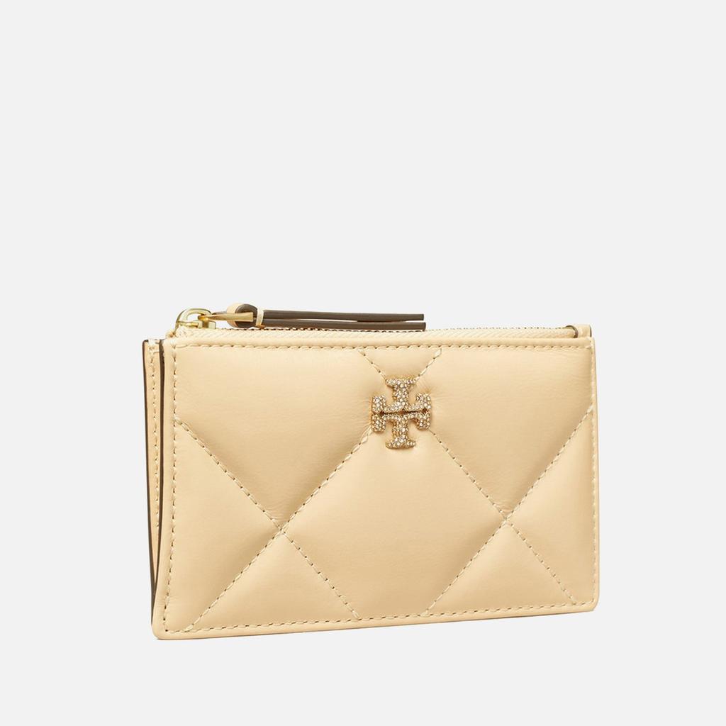 Tory Burch Tory Burch Kira Quilted Pavé Logo Leather Card Case