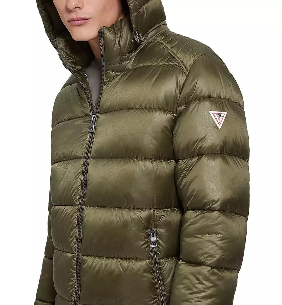 GUESS Men's Adam Puffer Jacket with Removable Hood 3