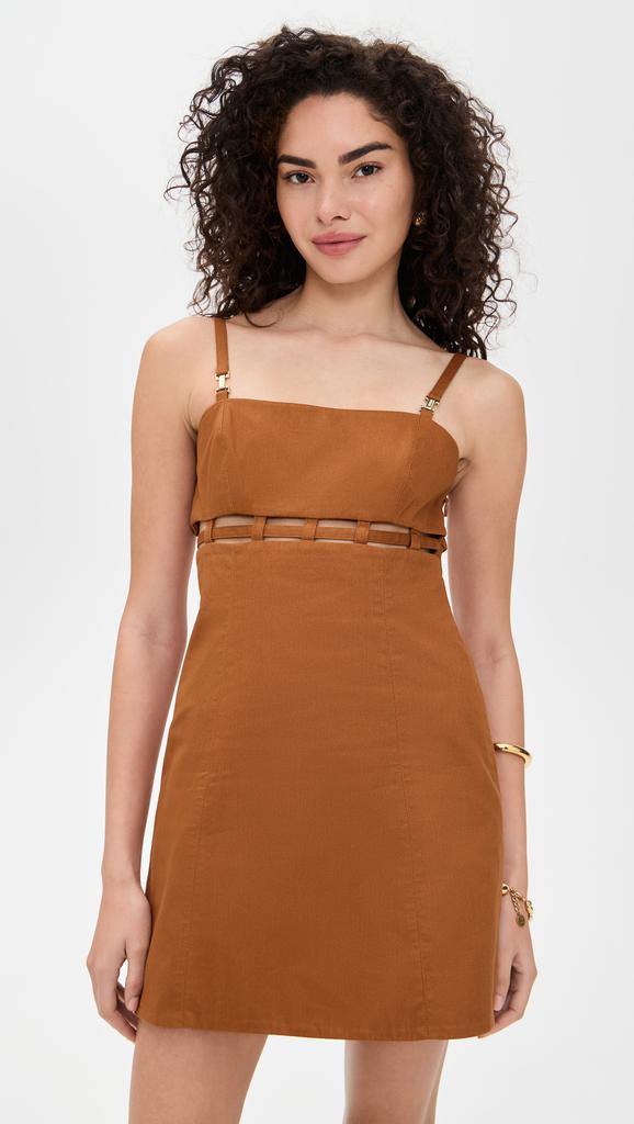AMUR Rei Twill Mini Dress