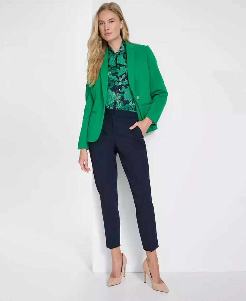 Tommy Hilfiger Women's Scuba Peak-Lapel Long-Sleeve Blazer 6