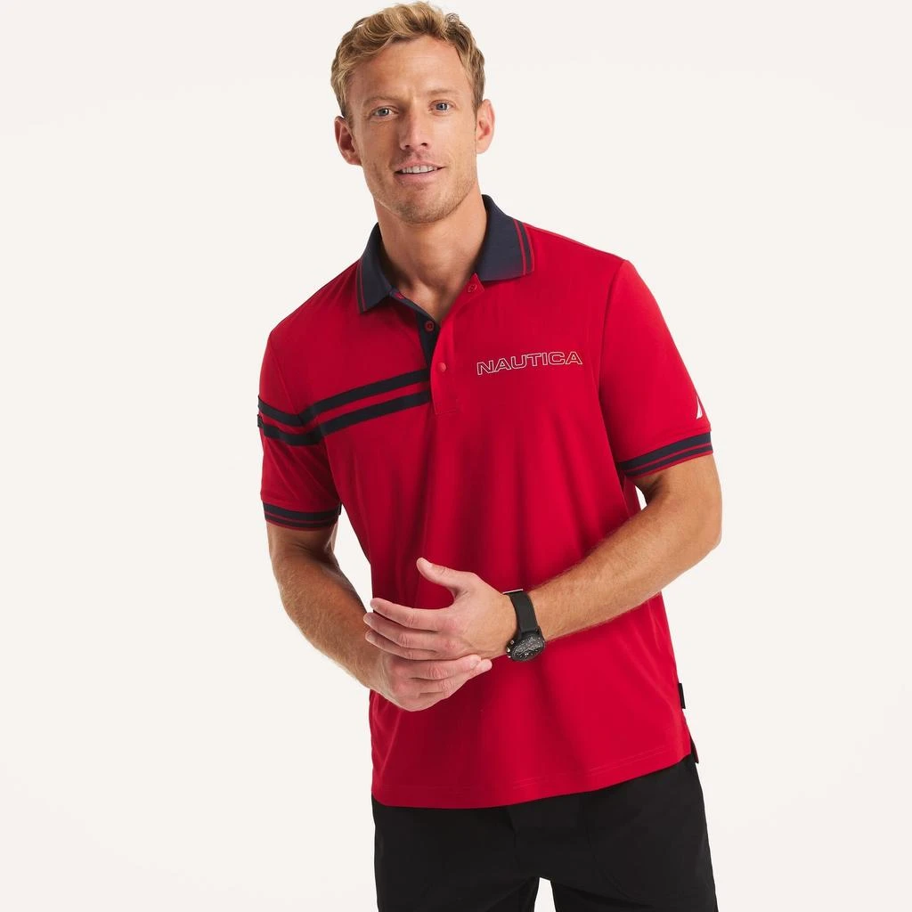 Nautica Mens Navtech Classic Fit Polo 7