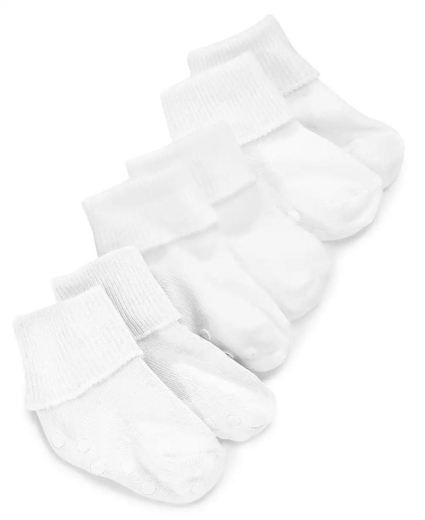 First Impressions Baby Boys or Baby Girls Fold Over Cuff Socks, Pack of 3, Created for Macy's