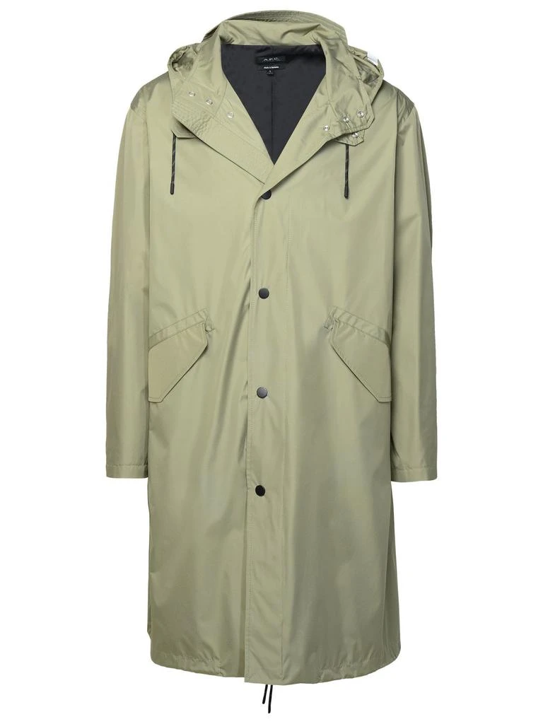 A.P.C. A.P.C. Button-Up Hooded Coat - Jackets - Free Shipping - BeyondStyle