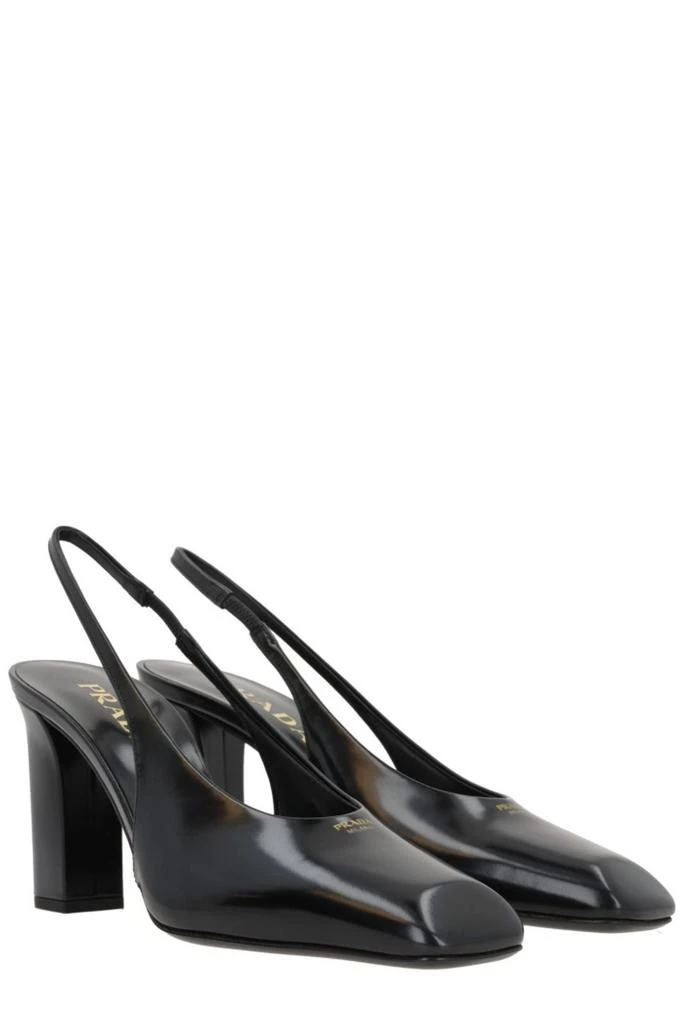 Prada Prada Square Toe Slingback Pumps 2