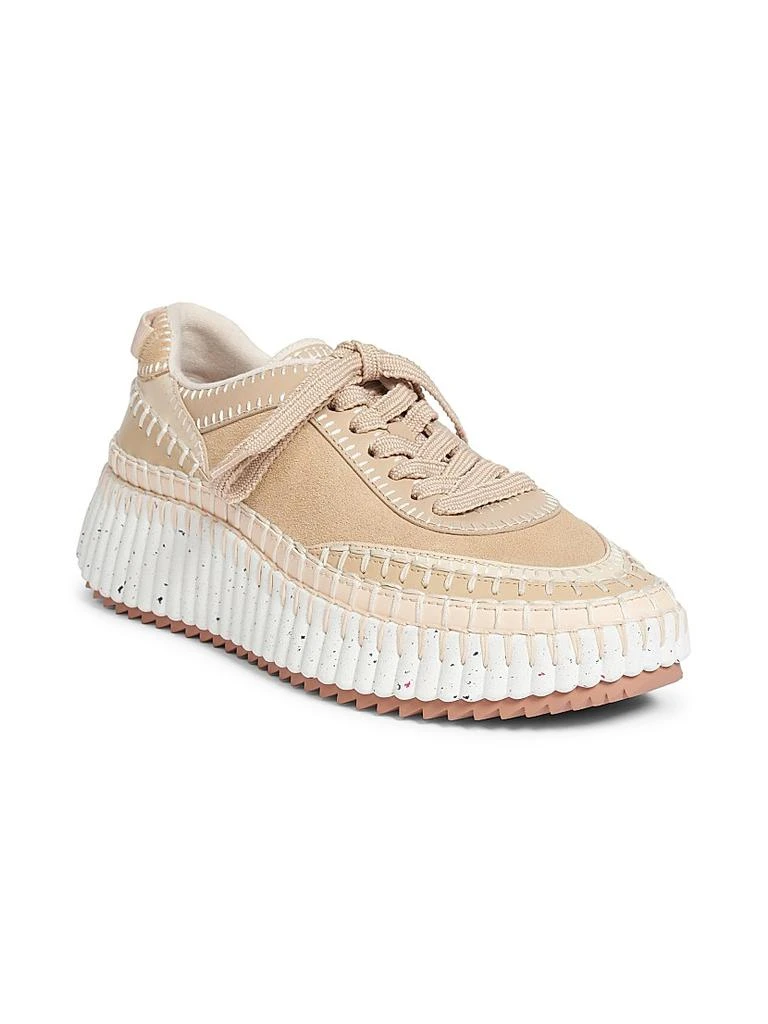 Chloé Nama Suede & Leather Low-Top Sneakers 2