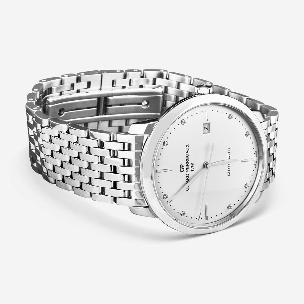 Girard-Perregaux Girard-Perregaux 1966 Silver Dial Stainless Steel Automatic Ladies Watch 49555-11-1A1-11A