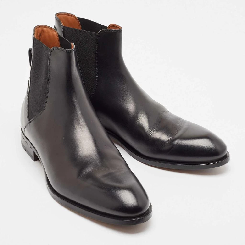Ermenegildo Zegna Ermenegildo Zegna Black Leather Vienna Blake Chelsea Boots Size 43 4