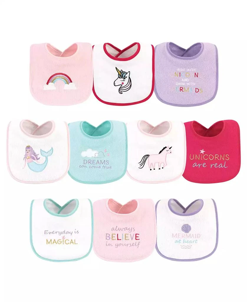 Luvable Friends Soft Cotton Dribble Bibs with Inner Fiber Cushion