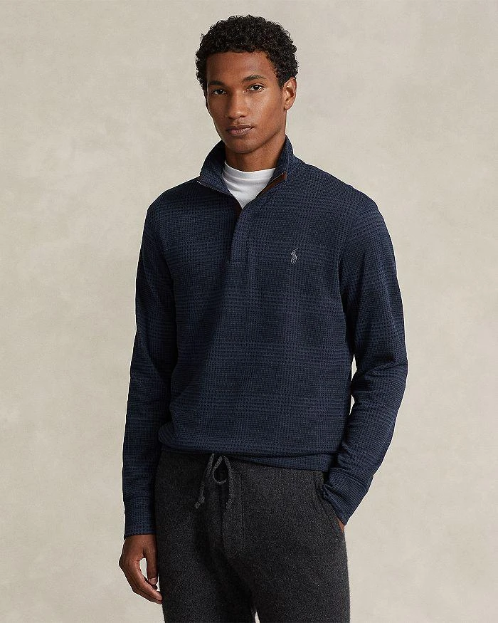 Polo Ralph Lauren Cotton Blend Double Knit Quarter Zip Mock Neck Sweater 5